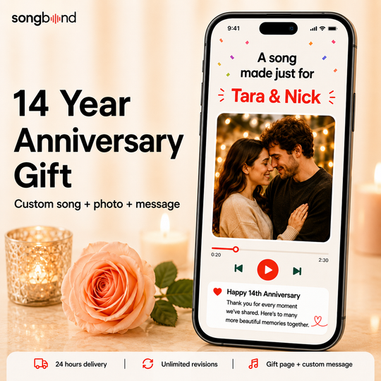 14 Year Anniversary Gift — Fourteen Years, One Original Song