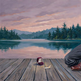 On One Knee at the Lake