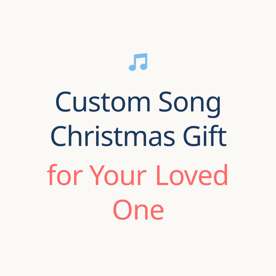 Printed lyrics card with QR for a custom Christmas song gift for Anyone from Anyone – Songbond