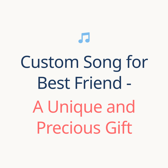 Printed lyrics card with QR for a custom Custom Song song gift for Best Friend from Anyone – Songbond
