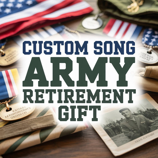 Custom Song Army Retirement Gift for Army Retiree