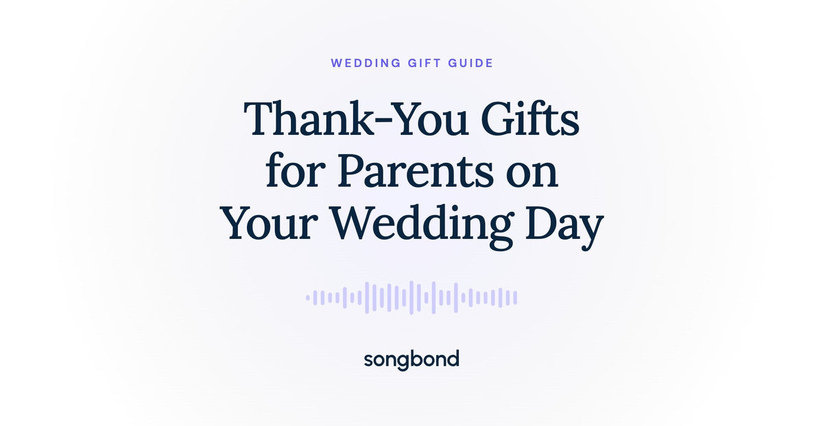Thank-You Gifts for Parents on Your Wedding Day
