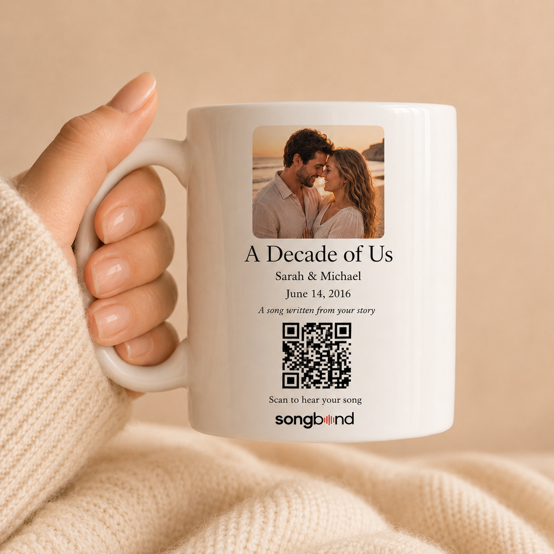 Mug mockup for 10 Year Anniversary Gift