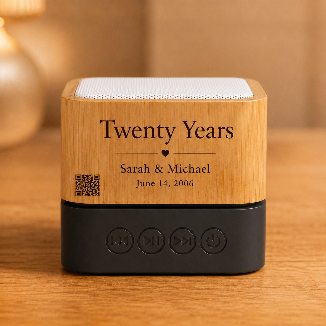 20th Anniversary Gift for Him custom song soundbox keepsake