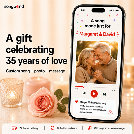 35th Anniversary Gift — Thirty-Five Years Written Into a Song