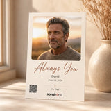 gift for Dad — custom song lyric card — Songbond