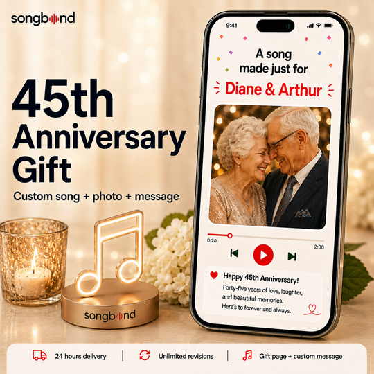 45th Anniversary Gift — A Sapphire-Year Song of Your Story