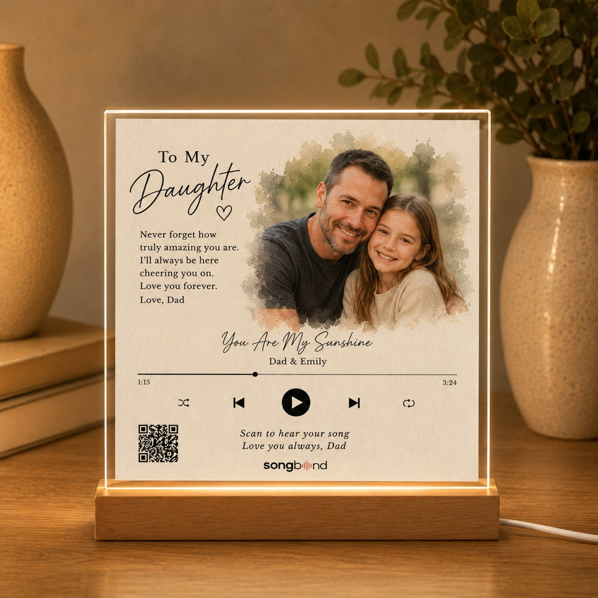 to daughter