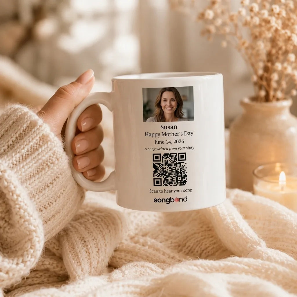 Mother's Day gift for Mom — custom song mug — Songbond