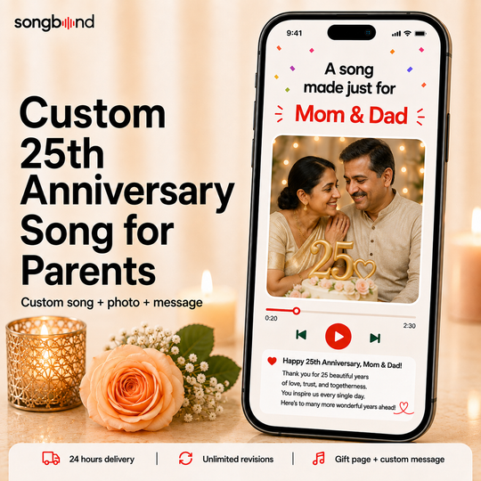 Custom 25th Anniversary Song for Parents