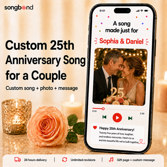 Custom 25th Anniversary Song for a Couple