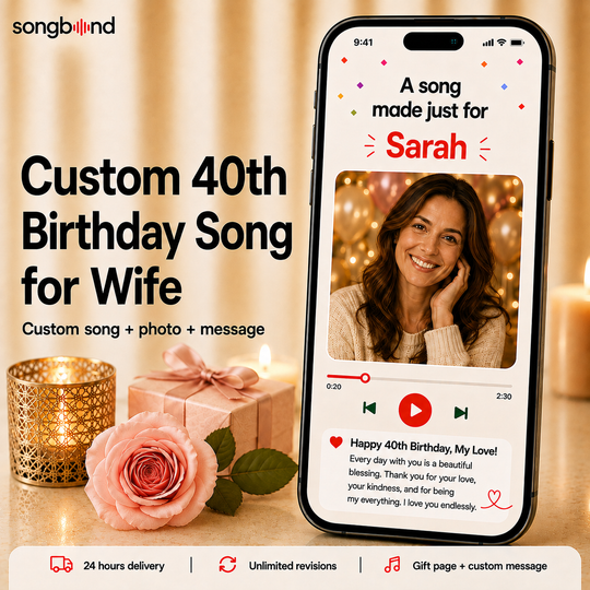 Custom 40th Birthday Song for Wife