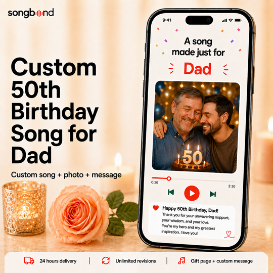 Custom 50th Birthday Song for Dad