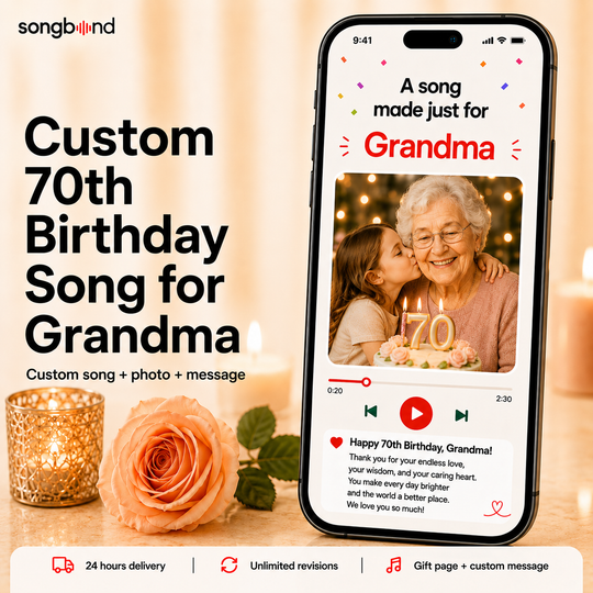 Custom 70th Birthday Song for Grandma