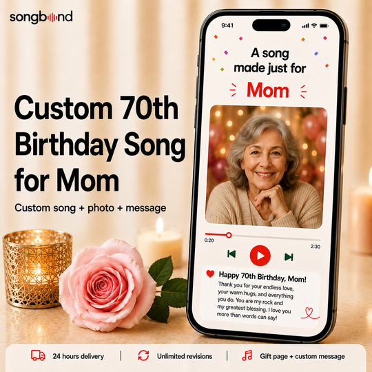 Custom 70th Birthday Song for Mom