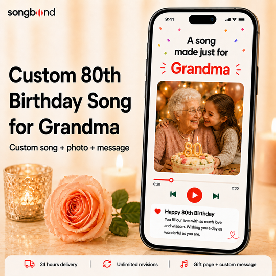 Custom 80th Birthday Song for Grandma