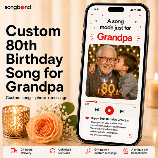 Custom 80th Birthday Song for Grandpa