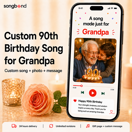Custom 90th Birthday Song for Grandpa