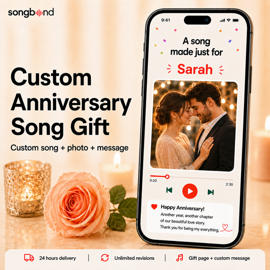Custom Anniversary Song Gift for Your Loved One