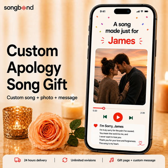 Custom Apology Song Gift for Anyone