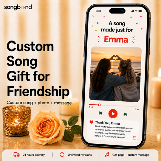 Custom Friendship Song Gift for Friend