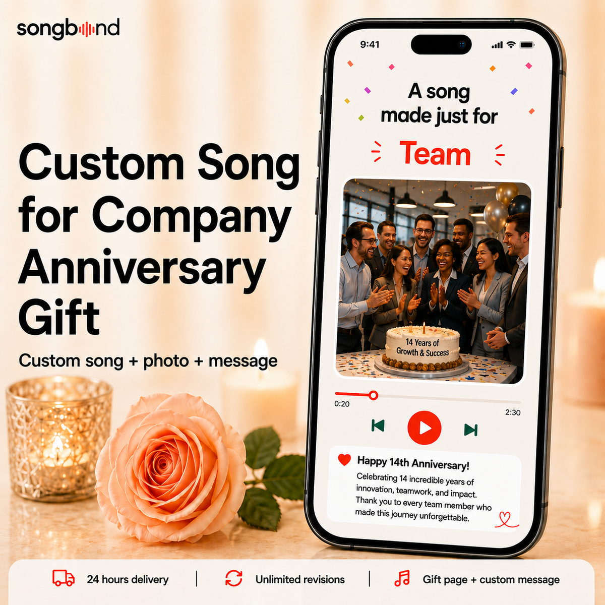 Custom Song for Company Anniversary Gift