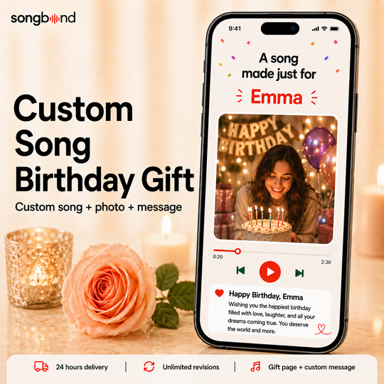 Custom Song Birthday Gift for Your Loved One