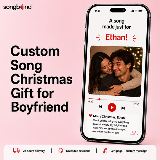 Custom Song Christmas Gift for Boyfriend