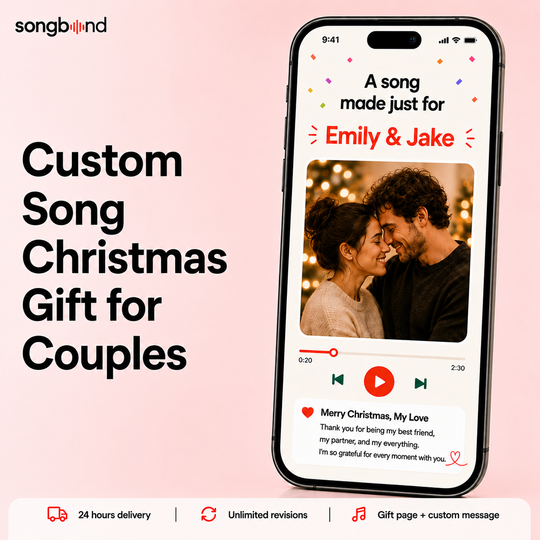 Custom Song Christmas Gift for Couples