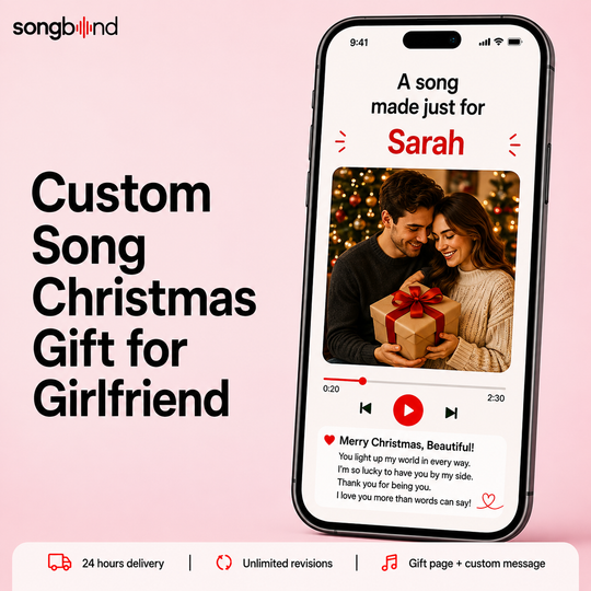 Custom Song Christmas Gift for Girlfriend