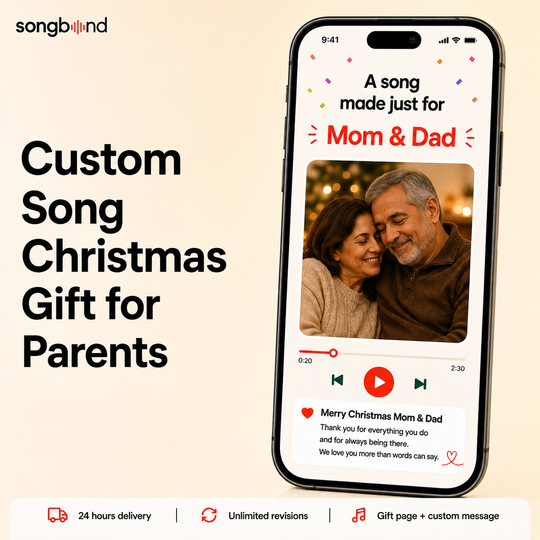 Custom Song Christmas Gift for Parents