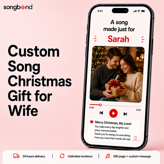 Custom Song Christmas Gift for Wife