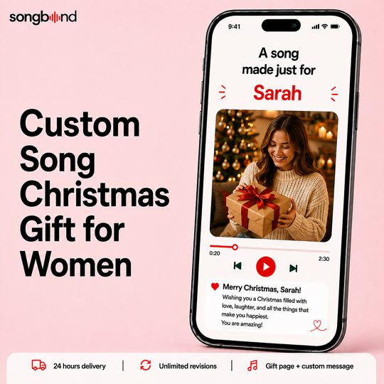 Custom Song Christmas Gift for Women
