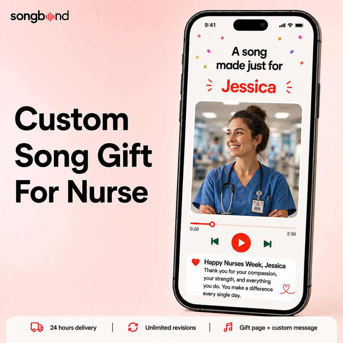 Custom Song Gift For Nurse
