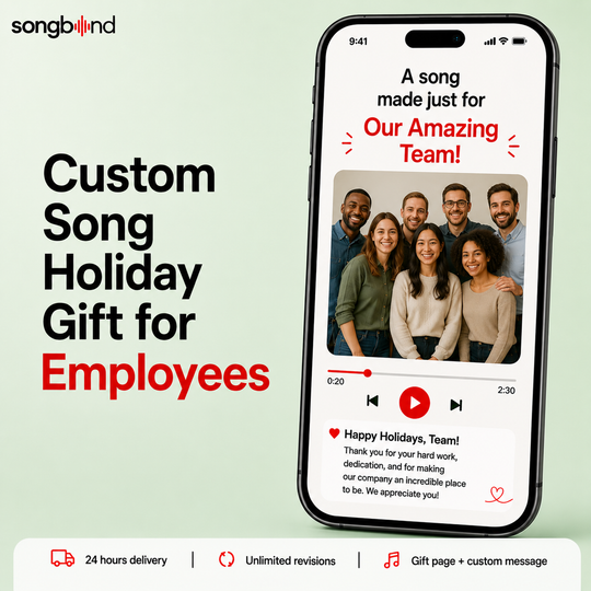 Custom Song Holiday Gift for Employees