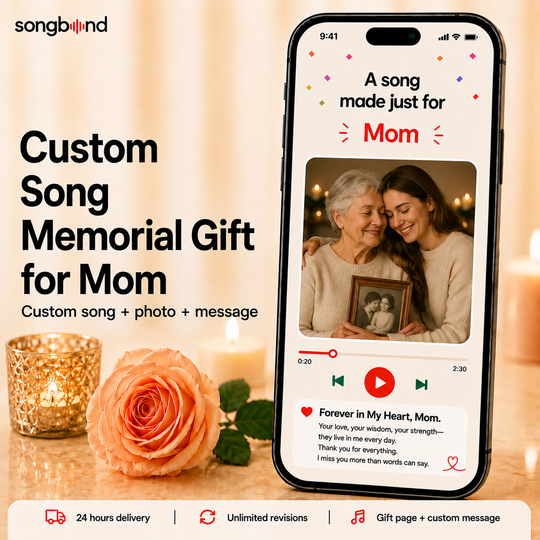 Custom Song Memorial Gift for Mom
