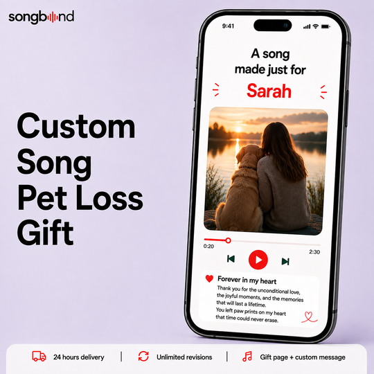 Custom Song Pet Loss Gift for Pet Owner