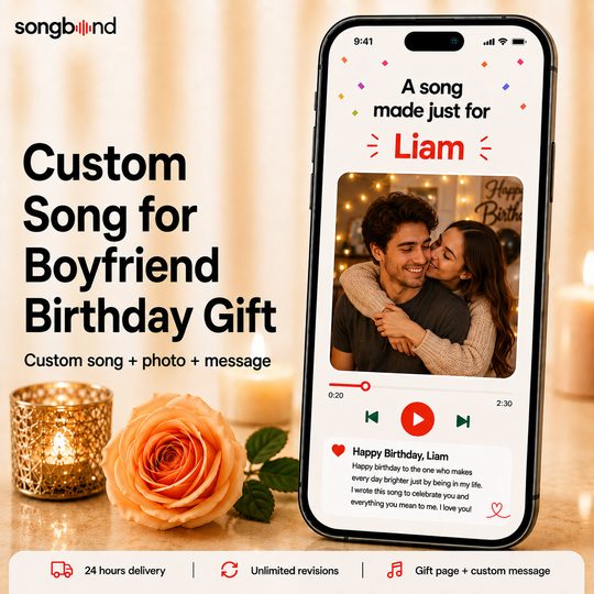 Custom Song for Boyfriend Birthday Gift