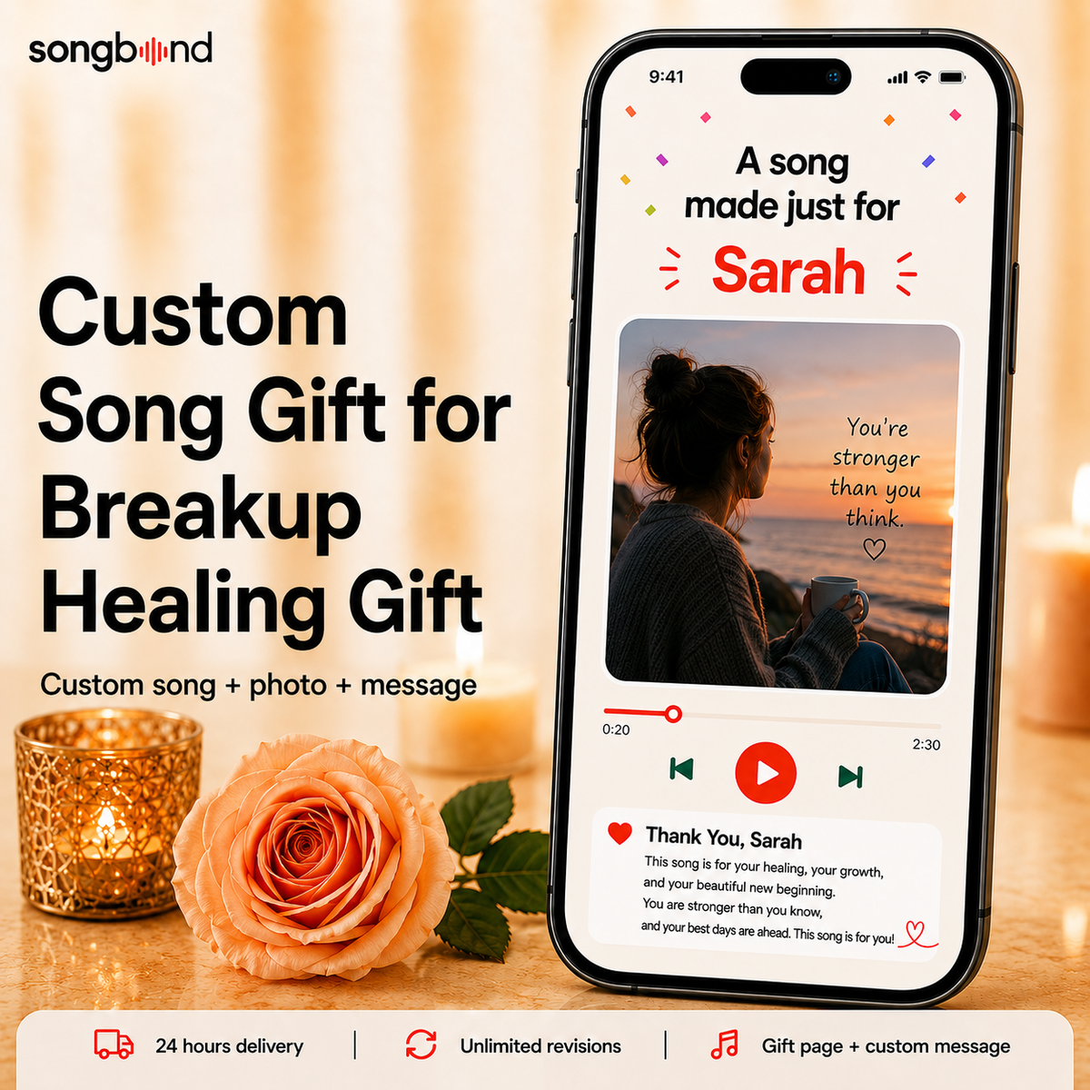 Custom Song for Breakup Healing Gift