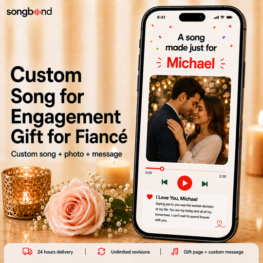 Custom Song for Engagement Gift for Fiancé