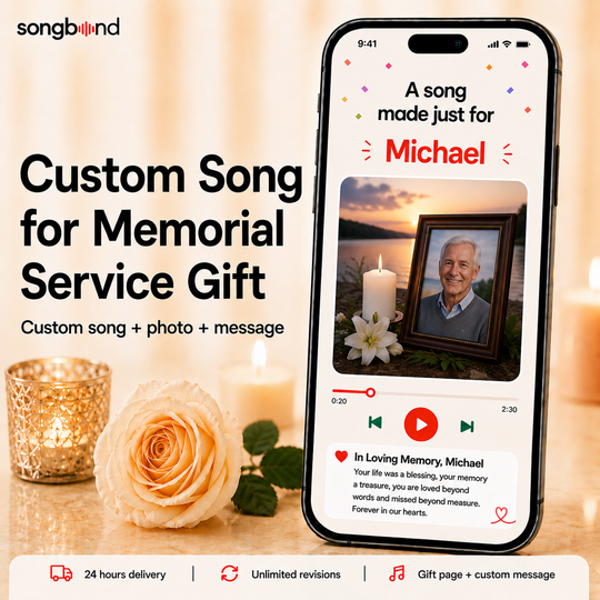 Custom Song for Memorial Service Gift