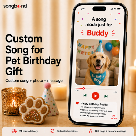 Custom Song for Pet Birthday Gift