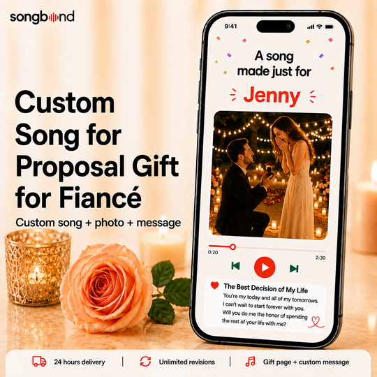 Custom Song for Proposal Gift for Fiancé