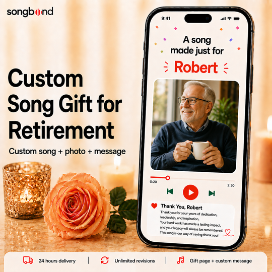 Custom Song for Retirement Gift for Retiree