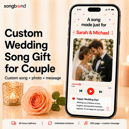 Custom Wedding Song Gift for Couple
