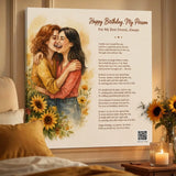 birthday gift for best friend — custom song canvas — Songbond