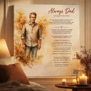 gift for Dad — custom song canvas wall art — Songbond
