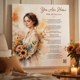 Mother's Day gift for Mom — custom song canvas wall art — Songbond