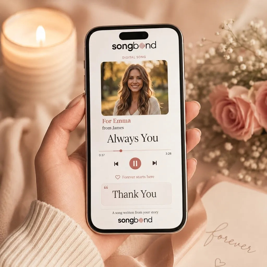 Thank You gift — custom song digital download — Songbond