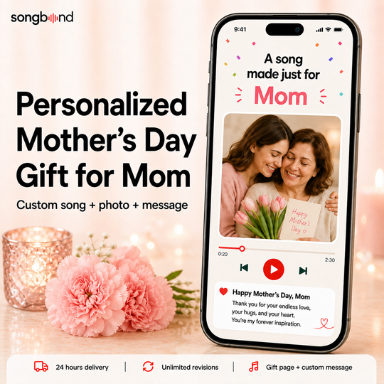 Personalized Mother's Day Gift for Mom — Custom Song Keepsake